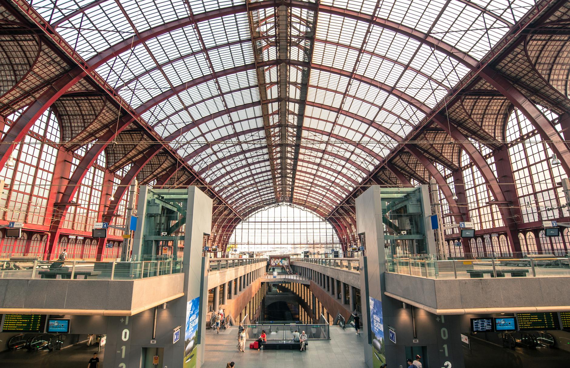 photo of the central station in belgium