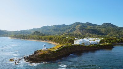 senator puerto plata spa resort buildings on the coastline dominicana