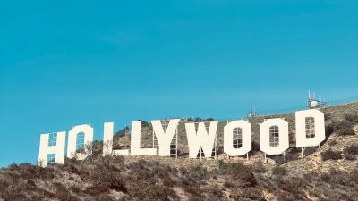 hollywood signage under blue sky