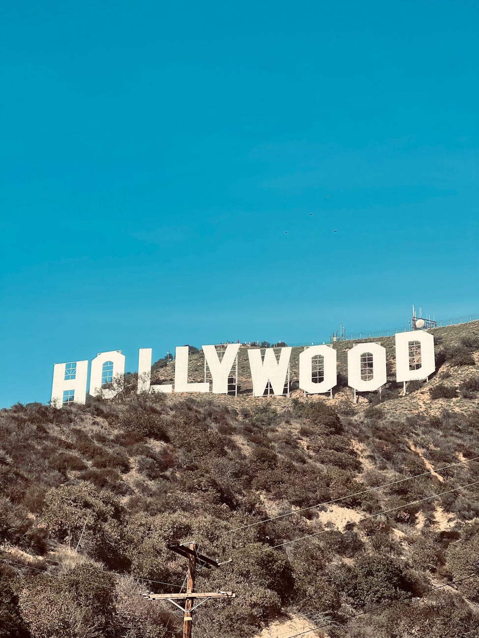 hollywood signage under blue sky