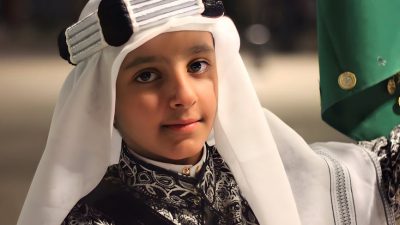 boy wearing white hijab