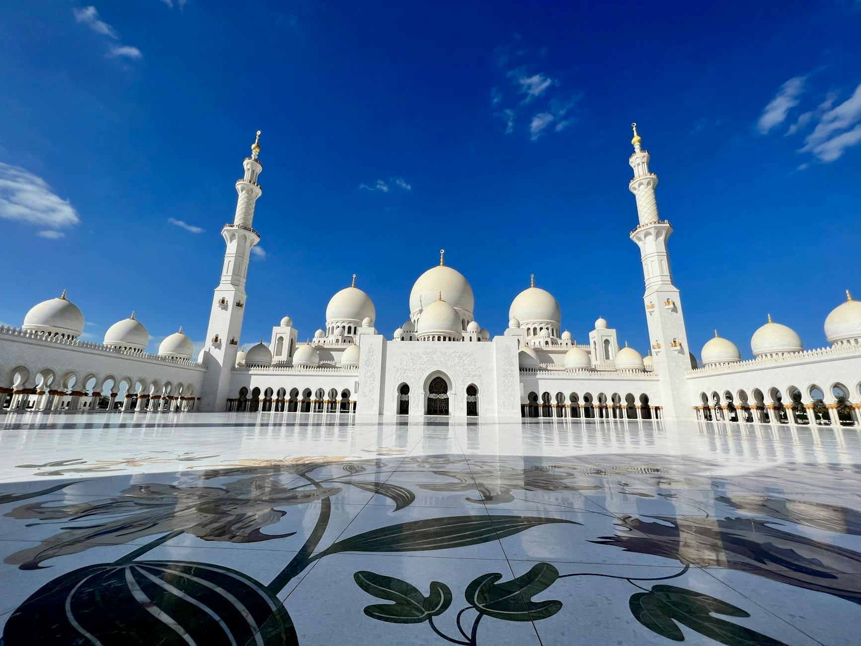 the sheikh zayed grand mosque in abu dhabi