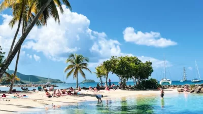 a people on the beach
