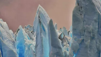 glacier in mountains