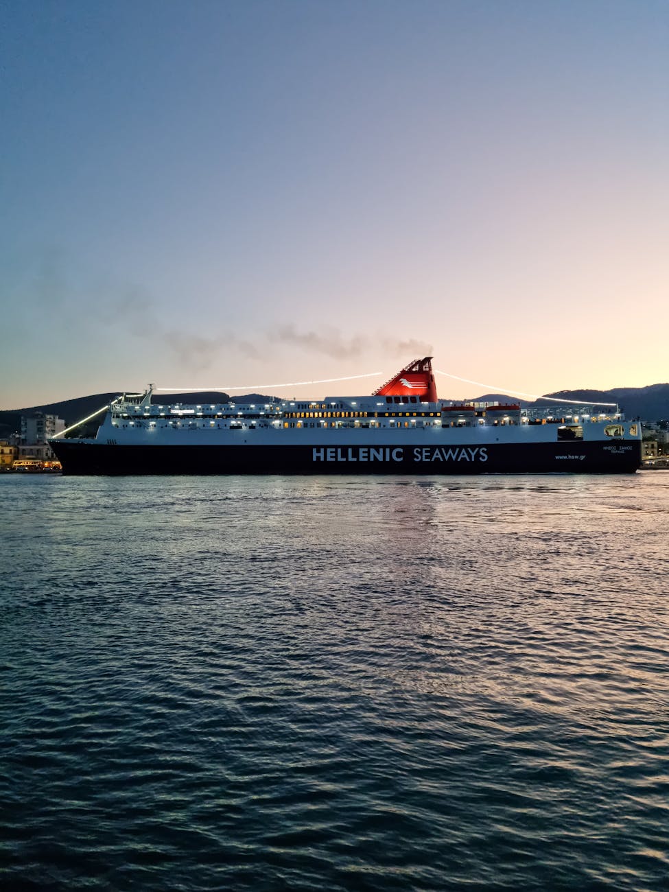 a cruise ship sailing on sea