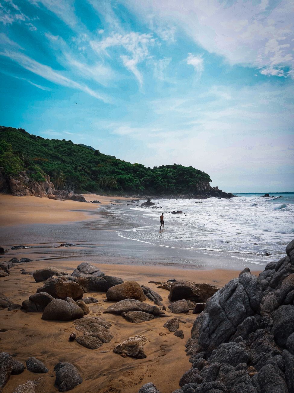scenic view of the beach