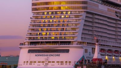 back of cruise ship