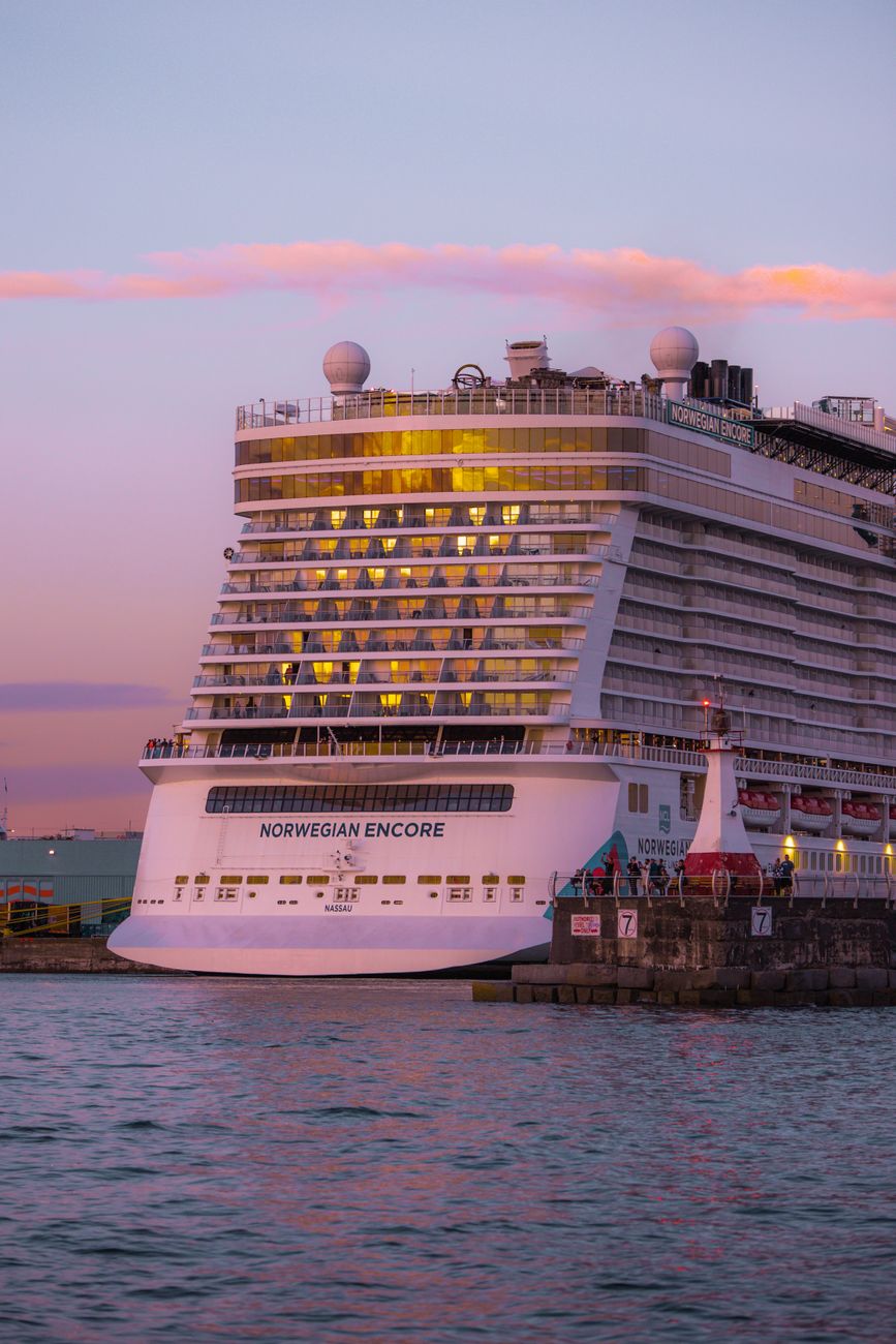 back of cruise ship