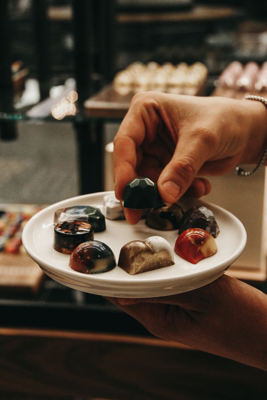 choice of expensive chocolates