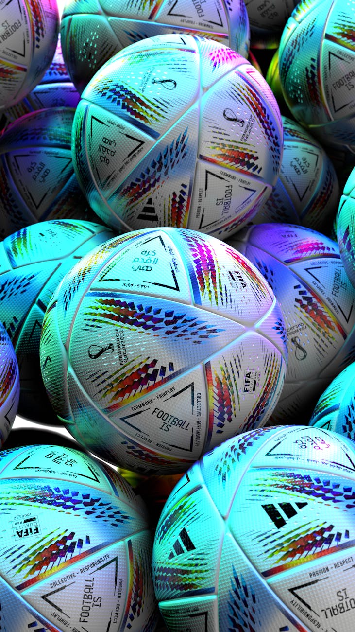 close up photo of footballs