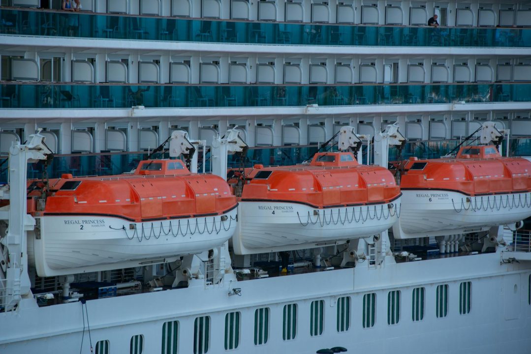 lifeboats on cruise ship