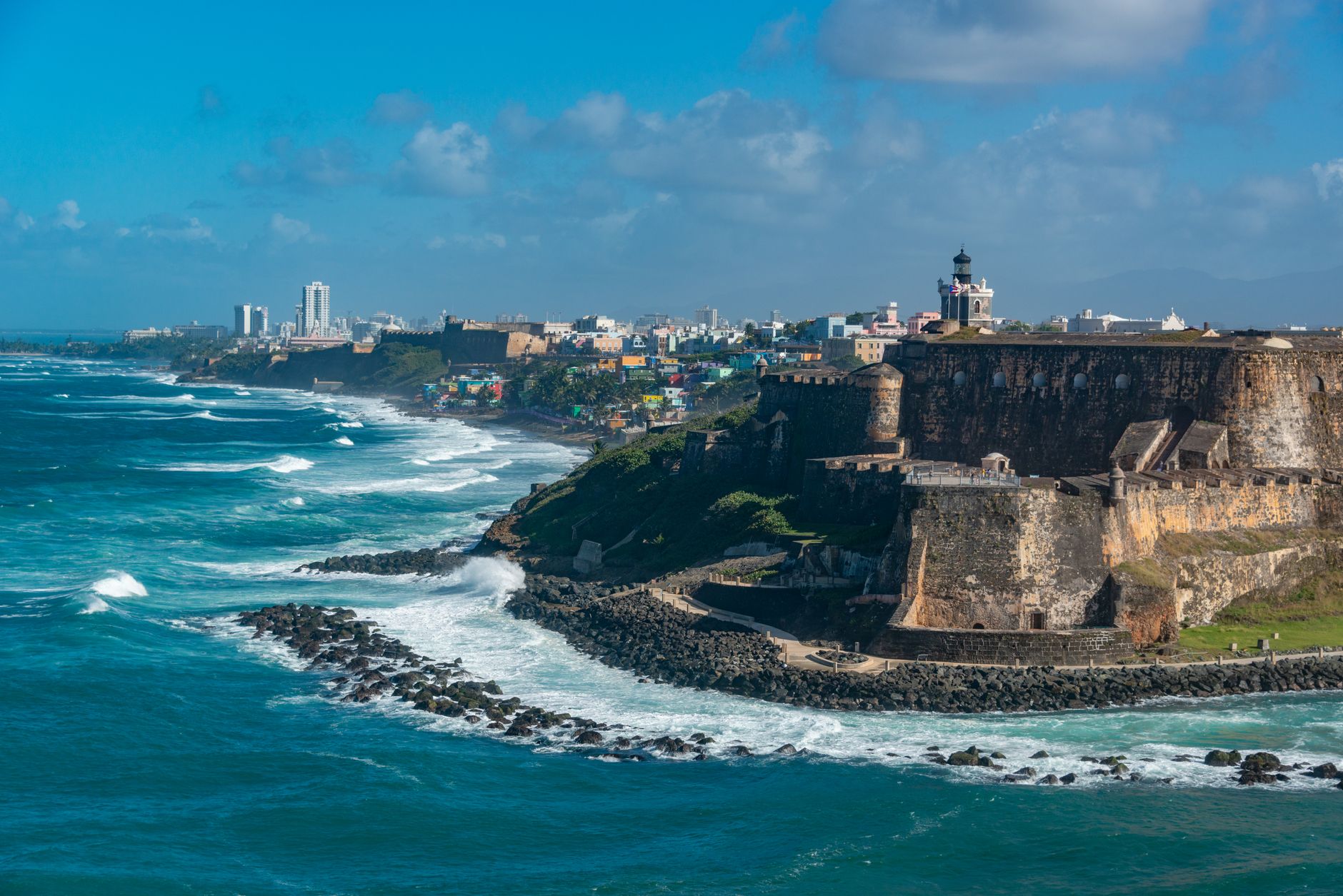 fortress and city on the coast