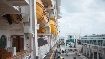 deck of cruise ship
