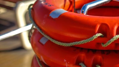 pile of lifebuoys