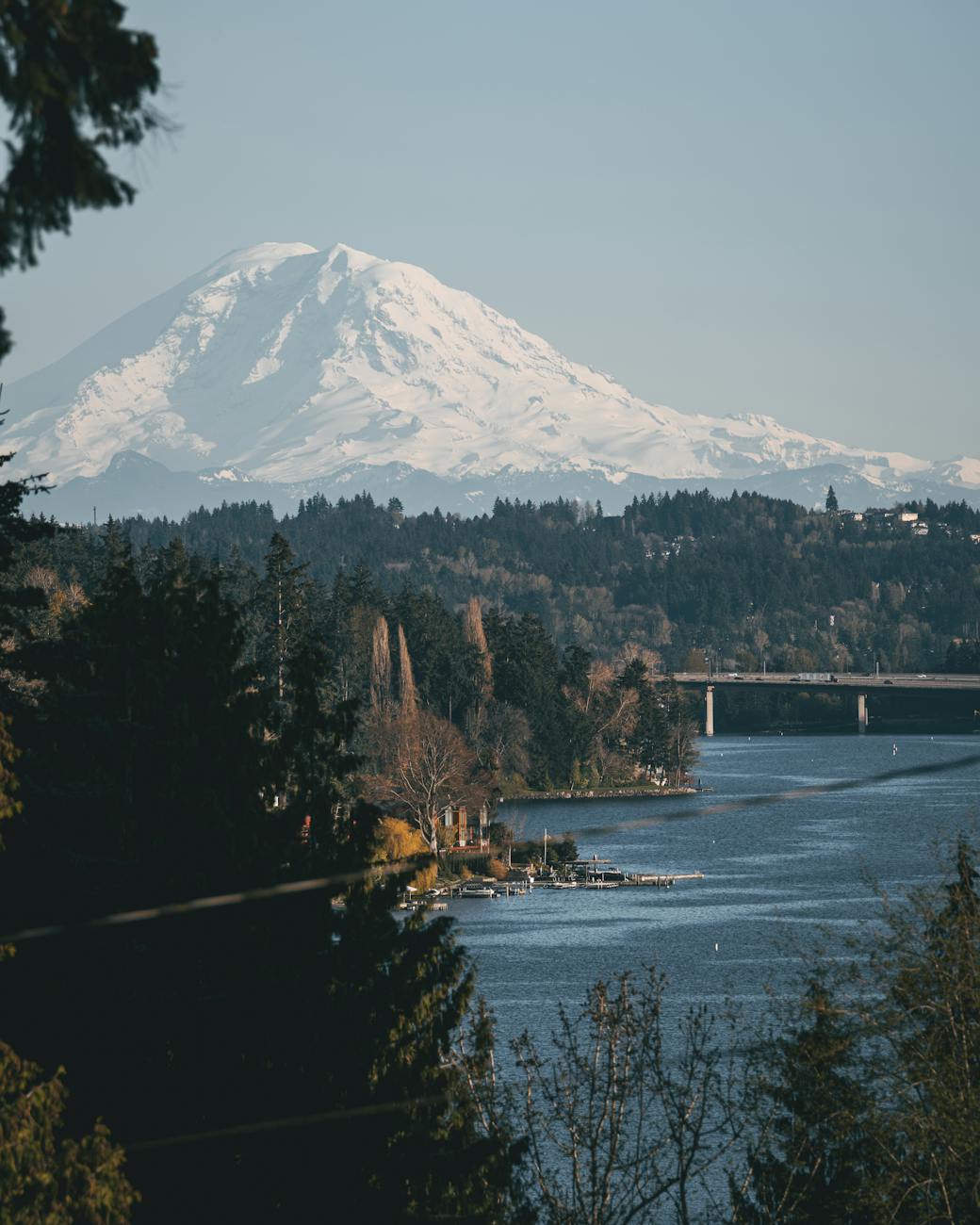 scenic view of a snowcapped mountain