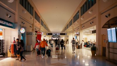 people at the airport