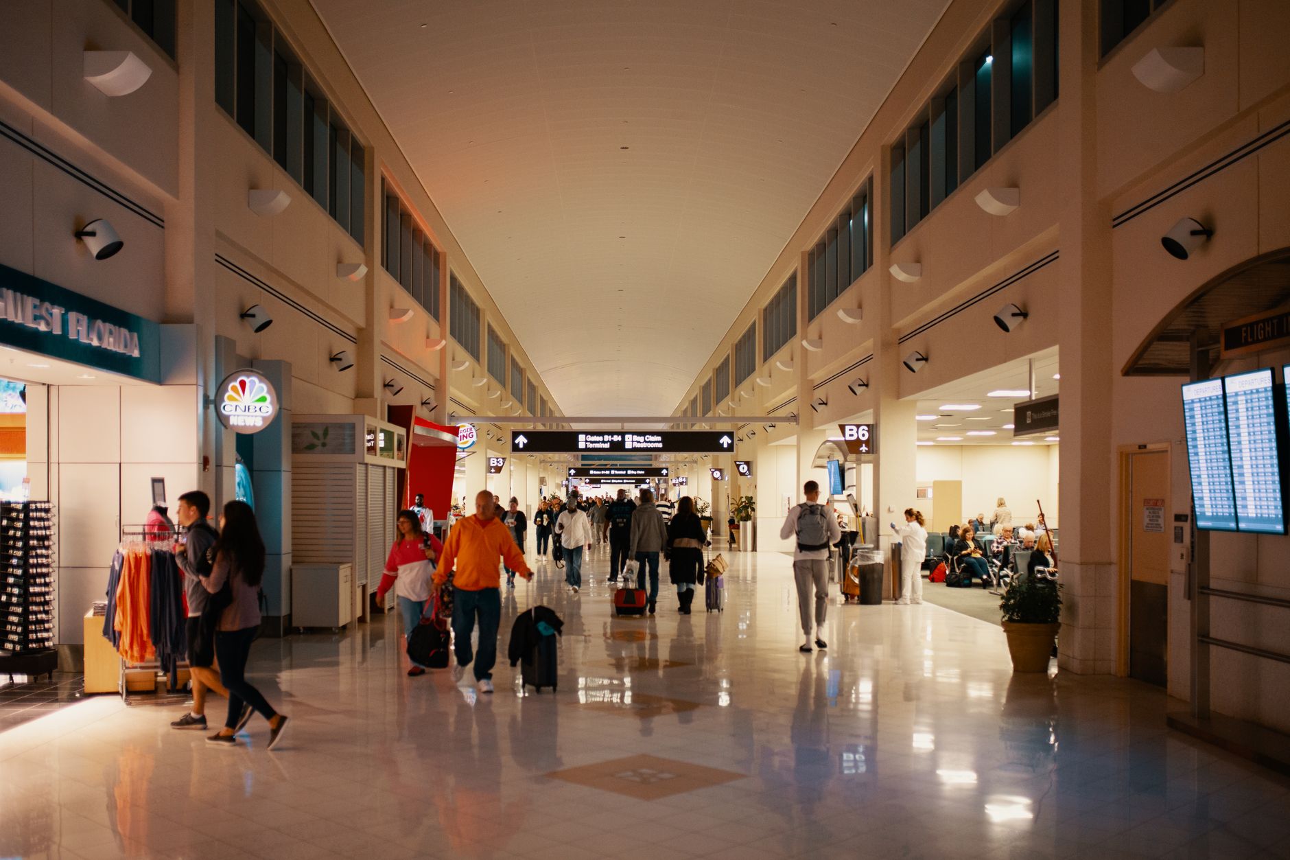 people at the airport
