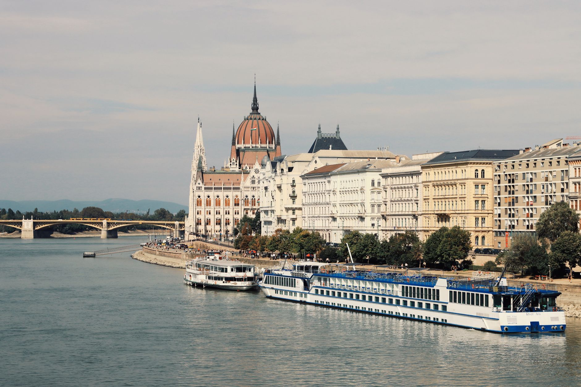 view of the hungarian parliament building budapest hungary