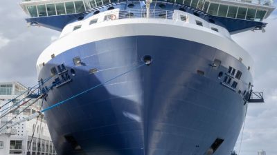celebrity edge cruise ship in port