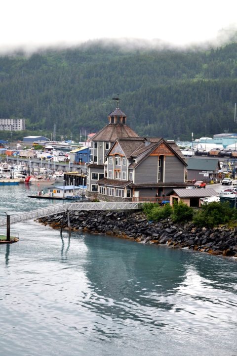 inn at whittier hotel on shore of passage canal in alaska usa