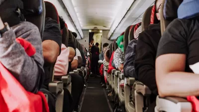commercial airplane interior