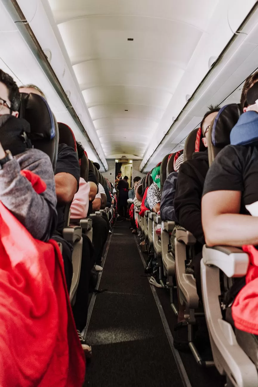 commercial airplane interior