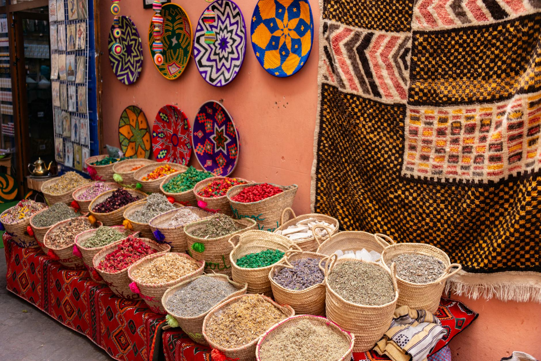 merchandise in market