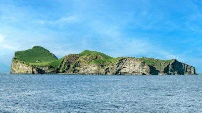 ellidaey island in summer