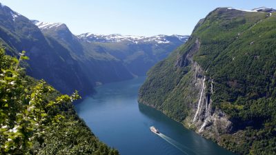 geirangerfjord wasserfall