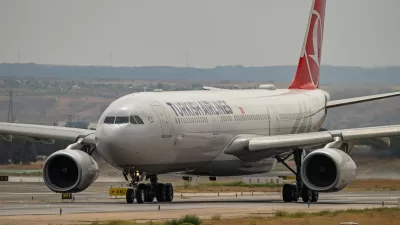 a large airplane sitting on the runway