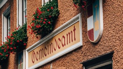 charming european building with floral decor