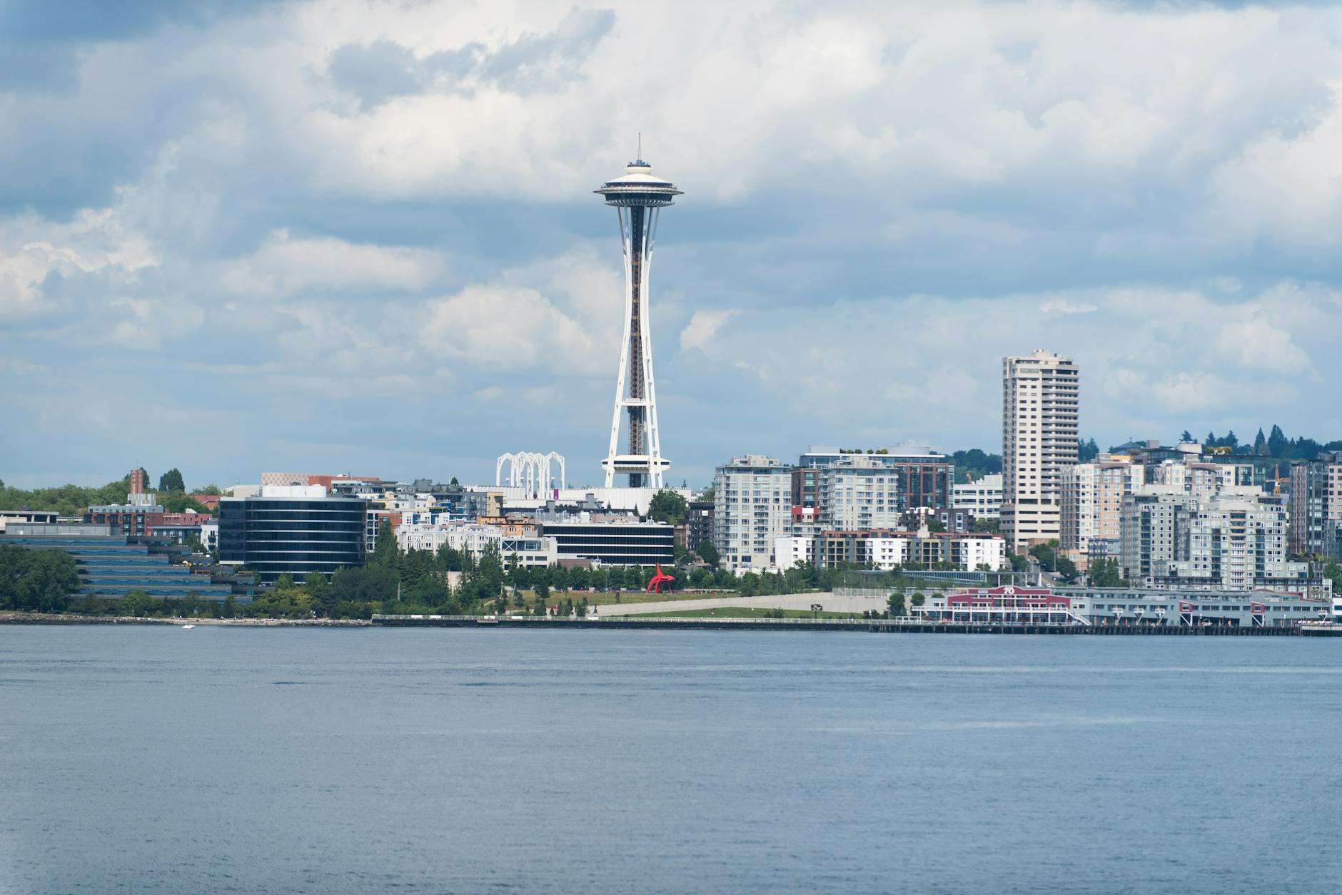 seattle skyline with space needle in view