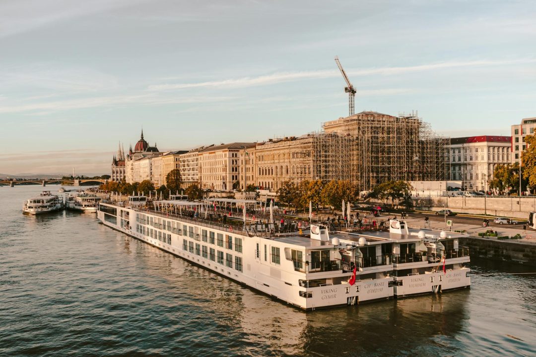danube river cruise boat in budapest hungary