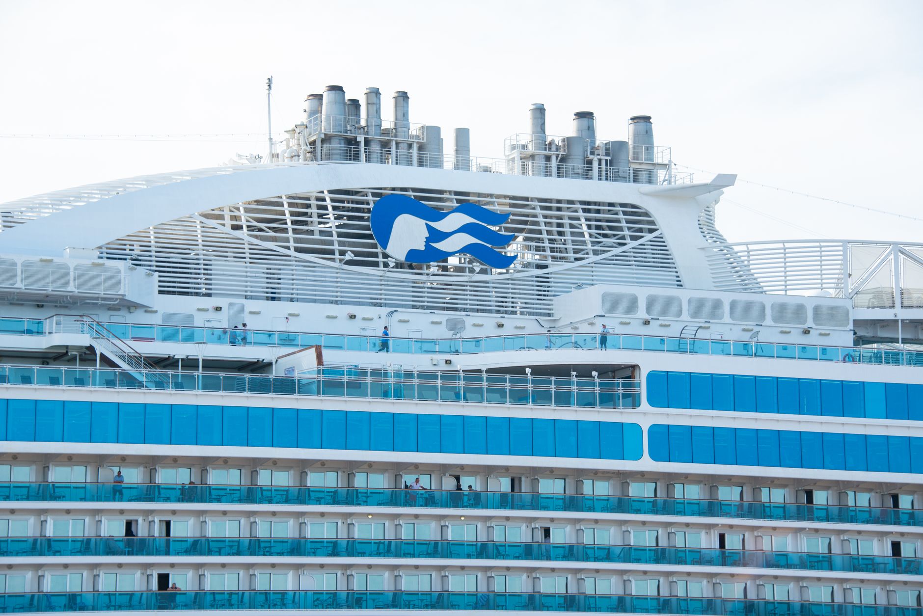 white and blue ship