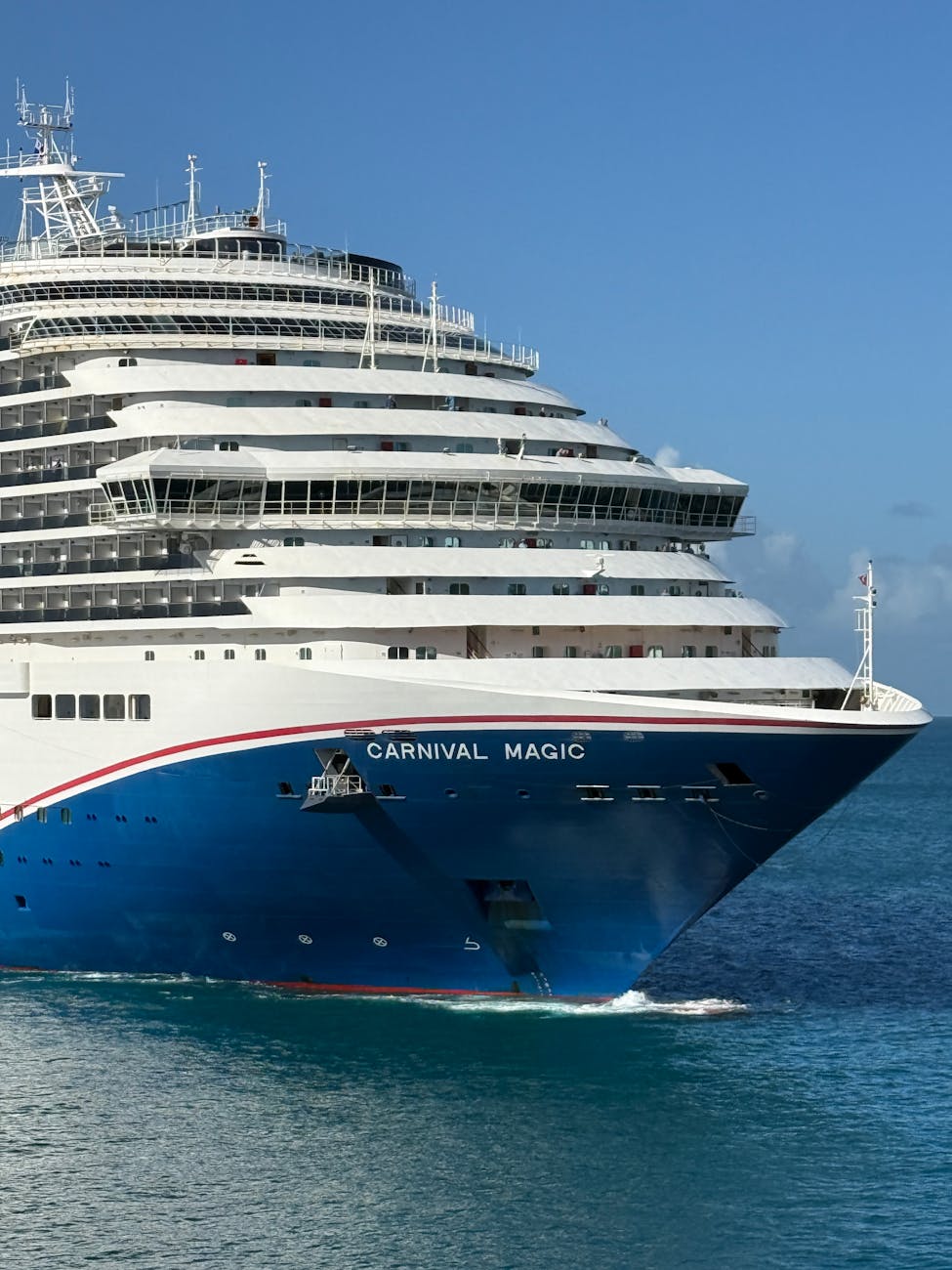 carnival magic cruise ship on open ocean