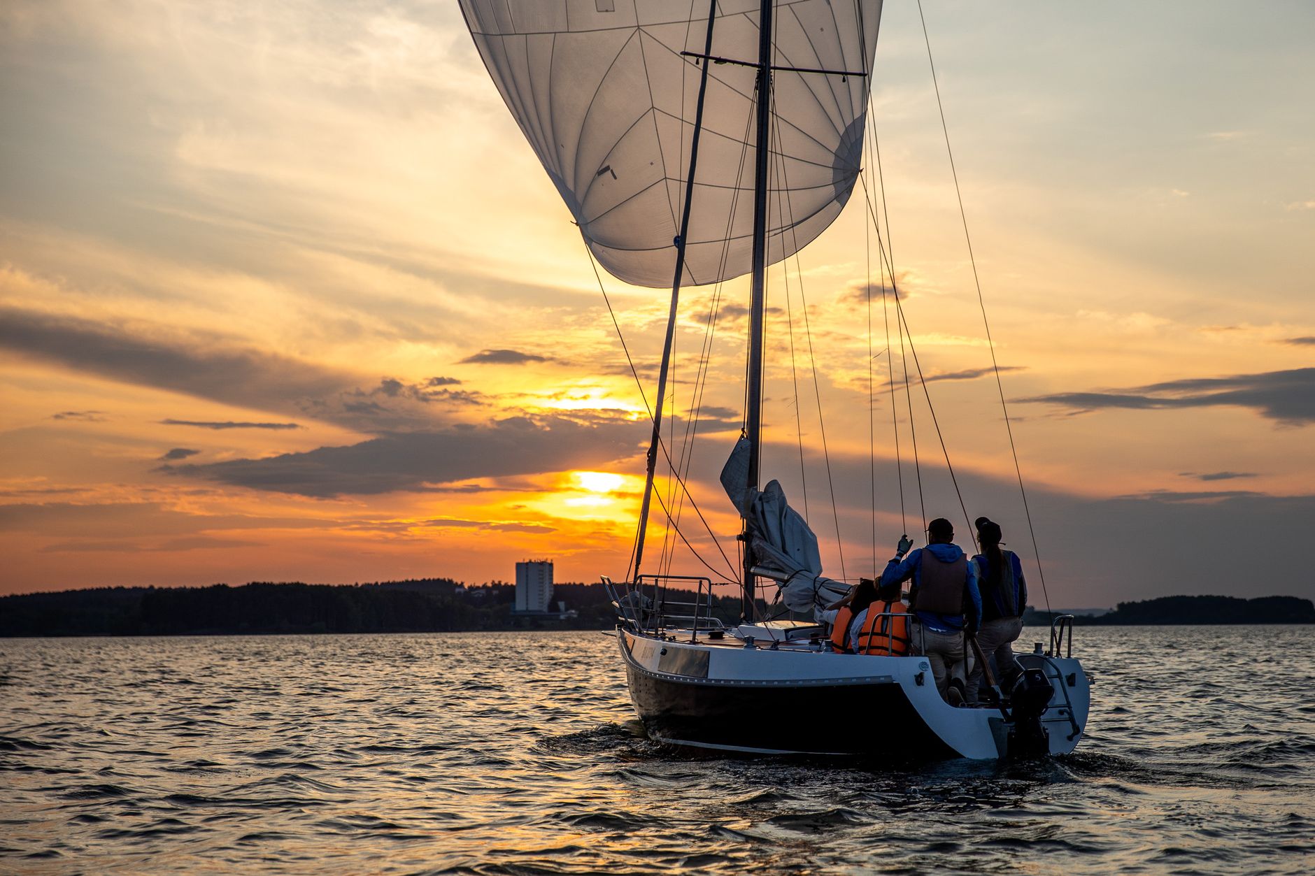 sunset sailing adventure in minsk region