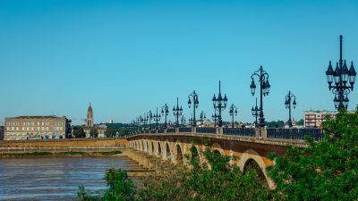 pont de pierre bridge in bordeaux france