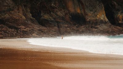 man on shore