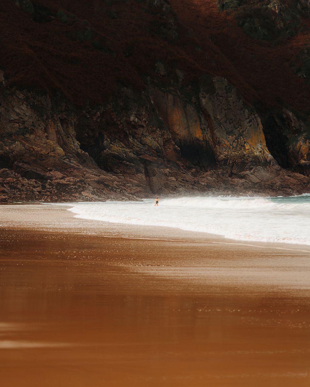 man on shore
