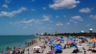 sunny day at a vibrant venice beach florida