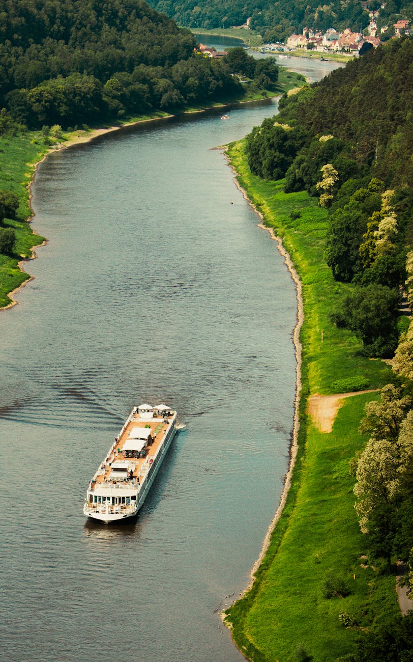 scenic river cruise in lohmen germany