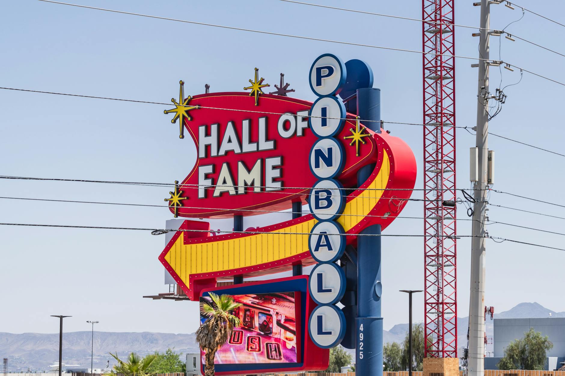 las vegas pinball hall of fame sign outdoors