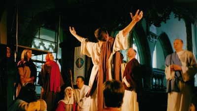 dramatic church performance in canterbury