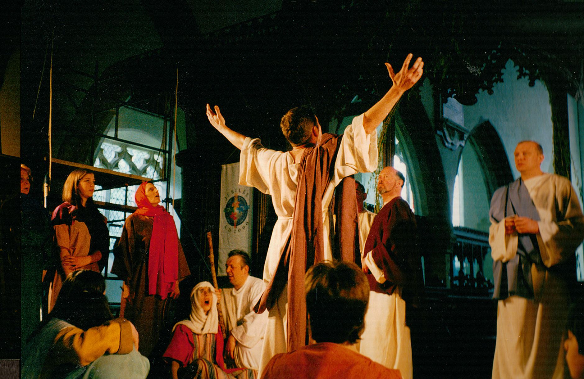 dramatic church performance in canterbury