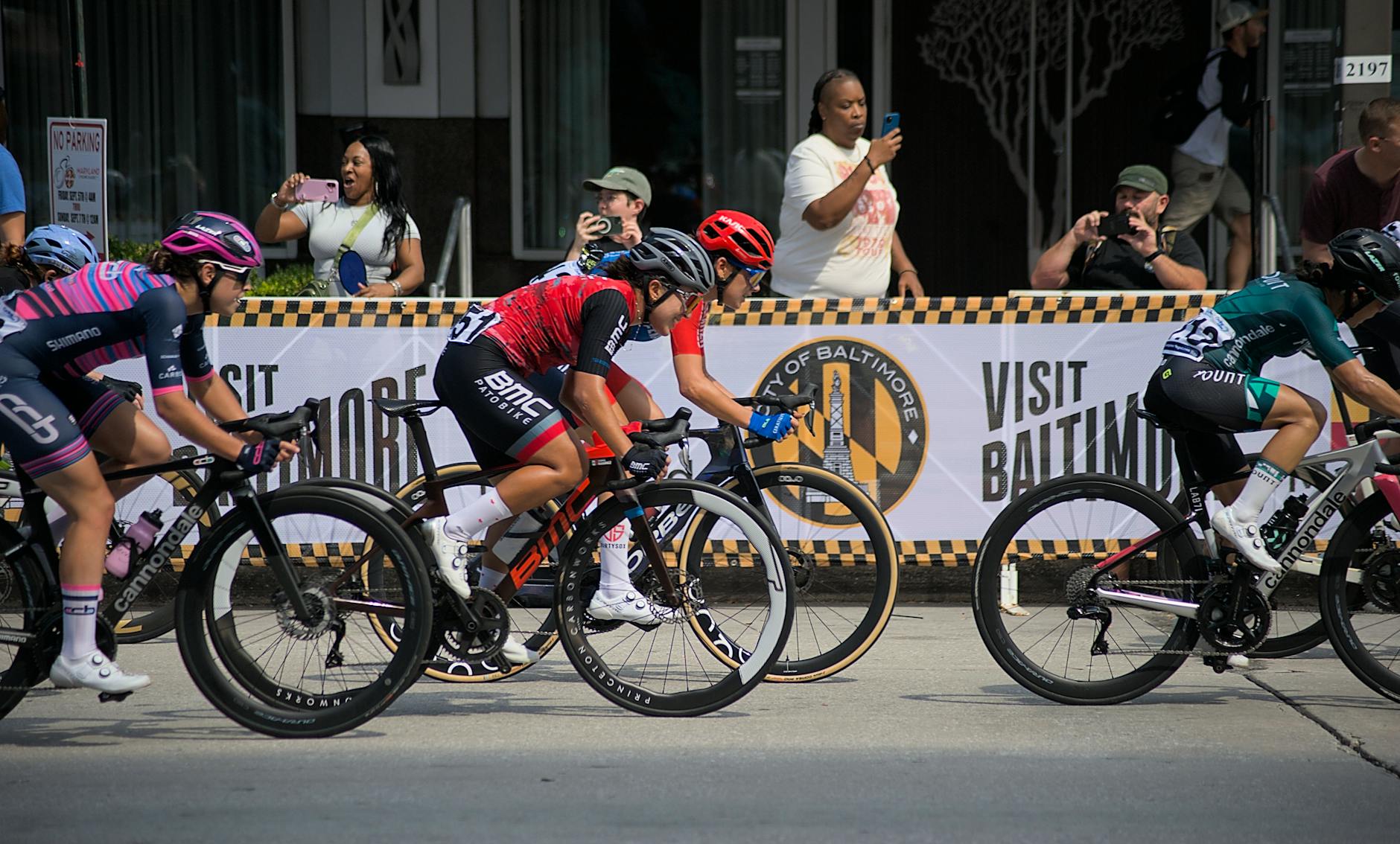 exciting road cycling race in baltimore