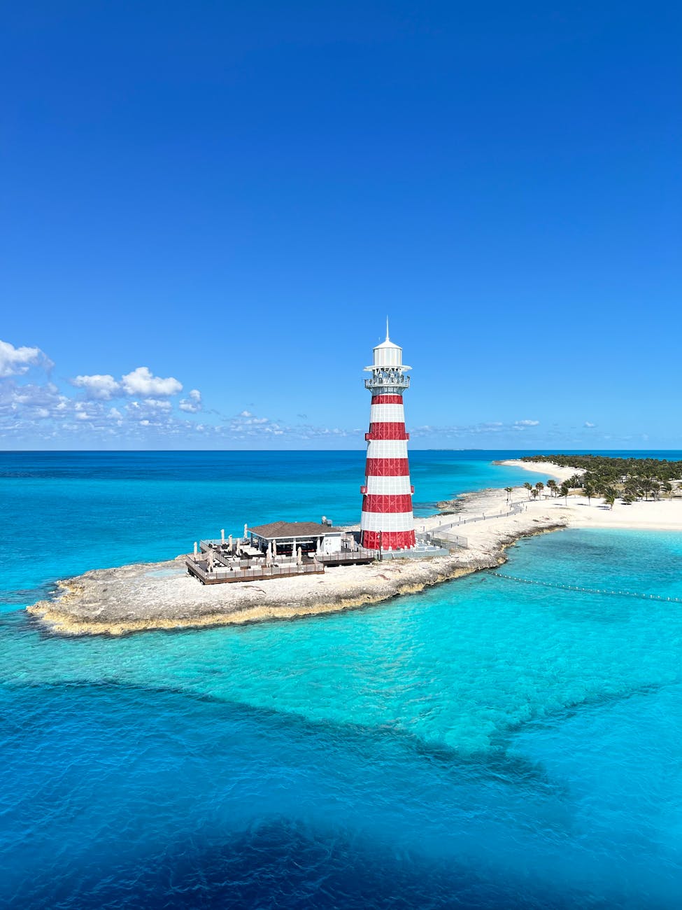 scenic lighthouse on bimini s turquoise coastline