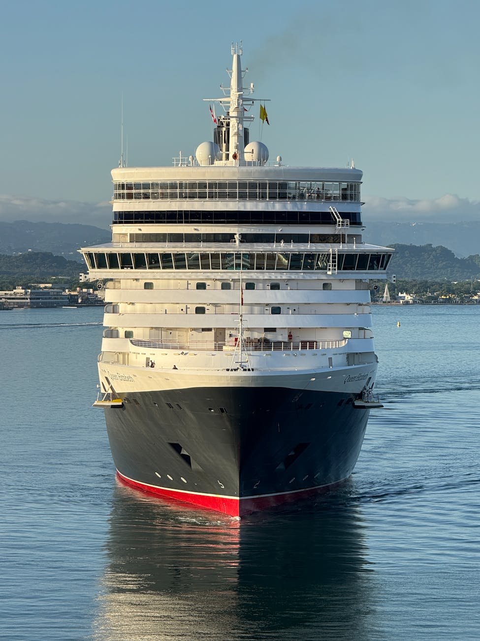 majestic cruise ship sailing in calm waters