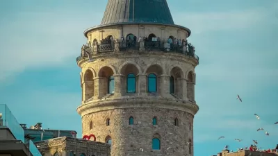 galata tower in istanbul on a clear day