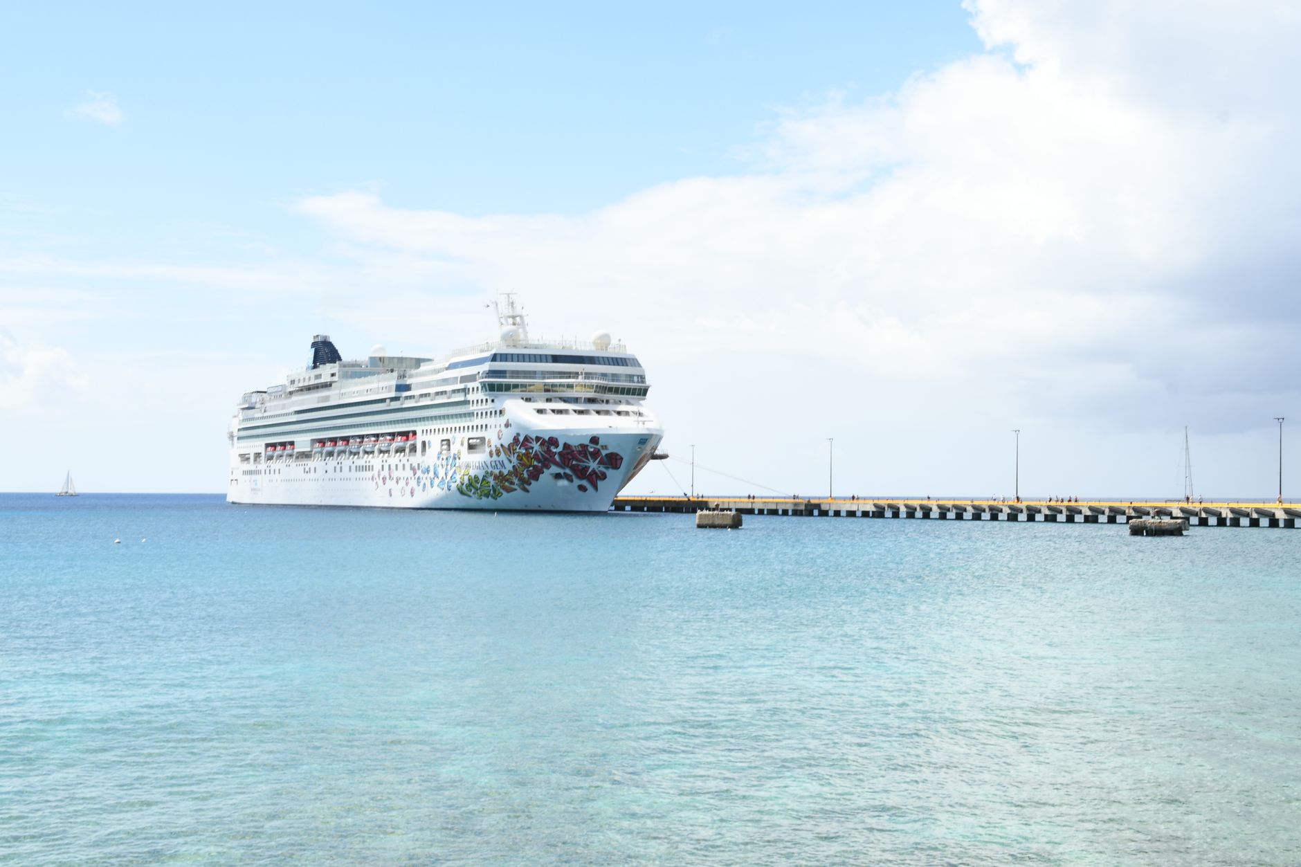 luxury cruise ship docked in st croix harbor