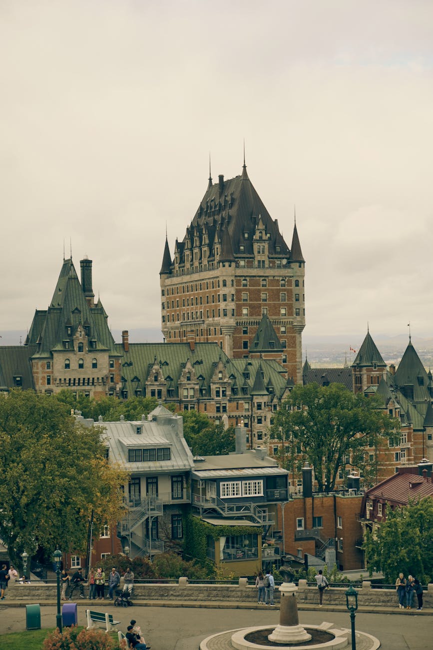 historic chateau frontenac in quebec city